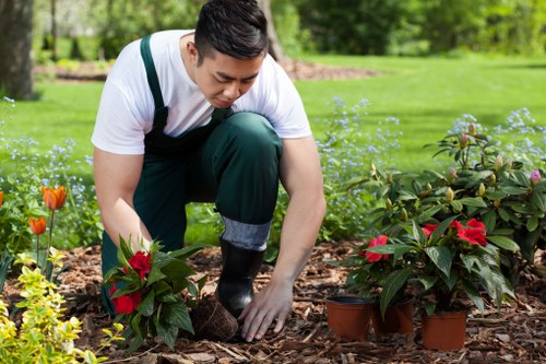 Customer booking a landscaping service after receiving a quotation
